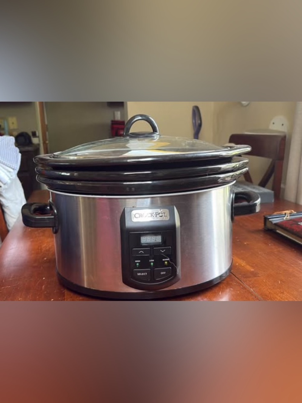 Crock-Pot Stainless Steel Slow Cooker with Multiple Bowl Sizes